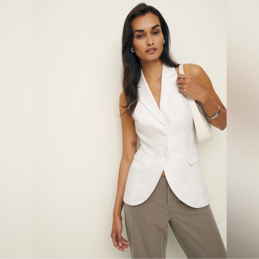 Reformation Brennan Linen Vest